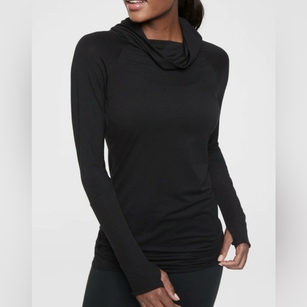 Women's Black Cowl Neck Sweater